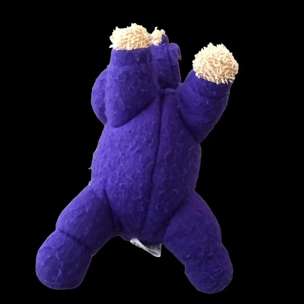 Vintage carters by prestige toy‎ tiny crawling teddy bear terry cloth purple 6”